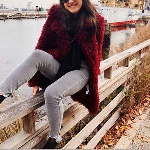 Skinny High Waist Striped Pants